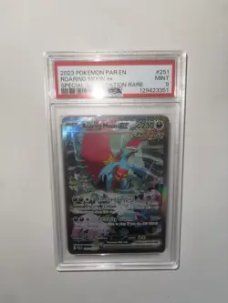 Roaring Moon ex 2023 Pokemon SV Paradox Rift PAR EN #251/182 SIR PSA 9 MINT - Image 1