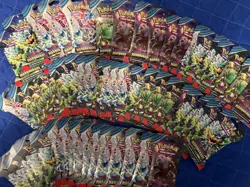 🔥 HUGE LOT of 57 Pokemon TCG TWILIGHT MASQUERADE Sleeved Booster Packs 🔥 - Image 1