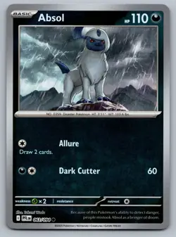 063/094 Absol - Phantasmal Flames - Reverse Holo NM Pokemon - Image 1