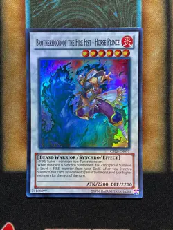 Yugioh Brotherhood Of The Fire Fist - Horse Prince CBLZ-EN097 Super Rare NM - Image 1