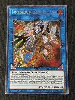 Yu-Gi-Oh! Brotherhood of the Fire Fist - Eagle FIGA-EN016 Secret Rare 1st Ed - Image 1