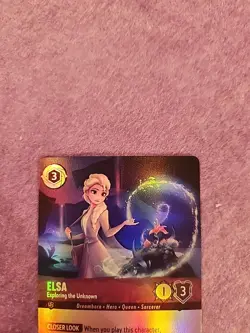 Disney Lorcana Whispers in the Well Elsa Exploring The Unknown Epic Card 208/204 - Image 2