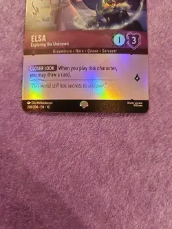 Disney Lorcana Whispers in the Well Elsa Exploring The Unknown Epic Card 208/204 - Image 3