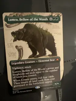 MTG - Lumra, Bellow of the Woods Borderless 293 - Bloomburrow X1 NM FOIL - Image 1