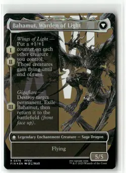 Dion, Bahamut's Dominant Borderless FOIL - FINAL FANTASY MTG NM - Image 2