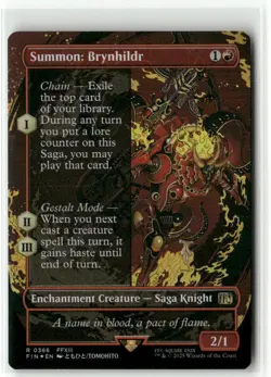 Summon: Brynhildr Borderless FOIL - FINAL FANTASY MTG NM - Image 1