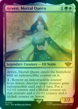 Arwen, Mortal Queen - FOIL NM (MTG Lord of the Rings: Tales of Middle Earth 193) - Image 1