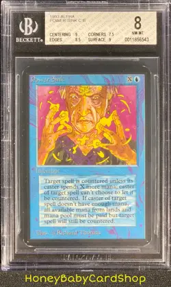 MTG Limited Edition Alpha 1993 Power Sink BGS 8.0 NM/MT Old School 93/94 - Image 1