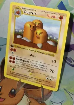 Pokemon TCG 1st Edition Shadowless Dugtrio 19/102 NM/BETTER - Image 3