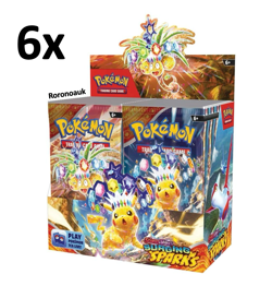 NEW & SEALED Pokemon TCG | Surging Sparks Booster Boxes | Case of 6 | English - Image 1