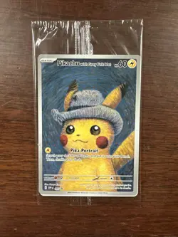 Pikachu with Gray Felt Hat Van Gogh Promo SVP #085 Pokemon Sealed - Image 1