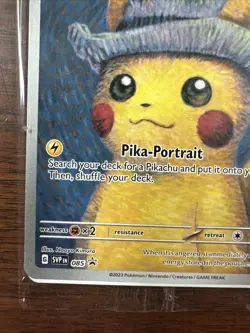 Pikachu with Gray Felt Hat Van Gogh Promo SVP #085 Pokemon Sealed - Image 5