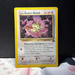 Pokemon - Black Star Promo - Team Rocket's Meowth - #18 - Image 1