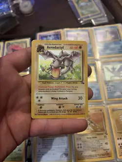 Pokemon TCG Aerodactyl Fossil 1/62 Holo Unlimited Holo Rare - Image 3