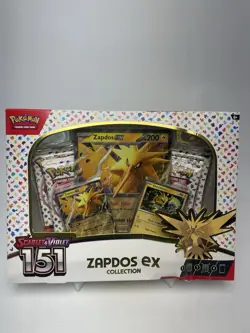 Pokemon TCG Scarlet & Violet 151 Zapdos Ex Collection Pokemon - Image 1