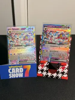 Pokemon Holo Lot Prismatic Sylveon EX 041/131 & Terastal 069/187 Japanese Card - Image 1