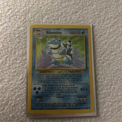 Pokemon Blastoise Base Set Holo Rare 2/102 English 1999 TCG Card - Image 1