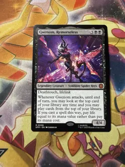 MTG Card - Marvel's Spider-Man GWENOM, Remorseless 0056 - Regular Mythic Rare NM - Image 1