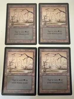 Magic the Gathering MTG Swamp v.1 (High) Beta NM (Beta Bob) - Image 2