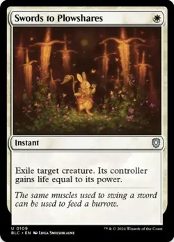 1 x Swords to Plowshares - Bloomburrow Commander - LP - MTG - Image 1
