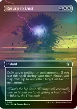 1 x Return to Dust - Foil - Borderless - Commander Masters - LP - MTG - Image 1