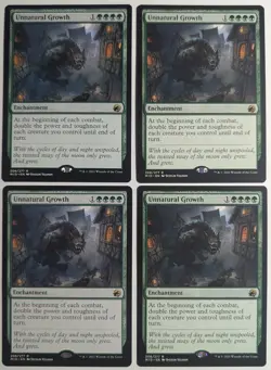 Unnatural Growth x1 Innistrad: Midnight Hunt Magic the Gathering MTG LP/NM - Image 3