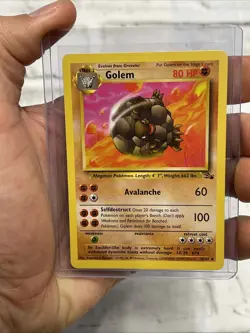 Pokemon Golem 36/62 | Fossil - Unlimited Edition Uncommon NM/MT Pokemon Vintage - Image 1