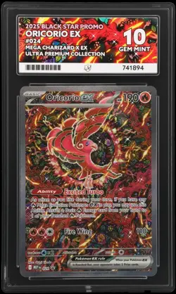 Pokemon Oricorio ex MEP 024 - Black Star Promo from Mega Charizard UPC ACE 10 - Image 2