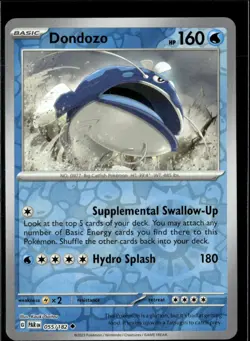 Pokemon Dondozo 055/182 Paradox Rift Reverse Holo Uncommon 3 Card Lot - Image 1