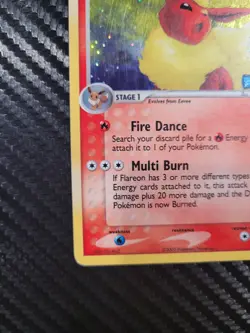 Pokemon 2005 Flareon 5/115 Holo, Unseen Forces. - Image 5