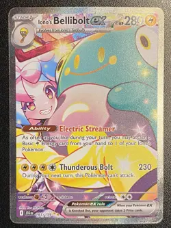 Iono's Bellibolt ex Full Art SIR 183/159 Pokemon TCG Journey Together SIR NM - Image 1