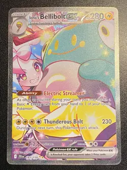 Iono's Bellibolt ex Full Art SIR 183/159 Pokemon TCG Journey Together SIR NM - Image 2