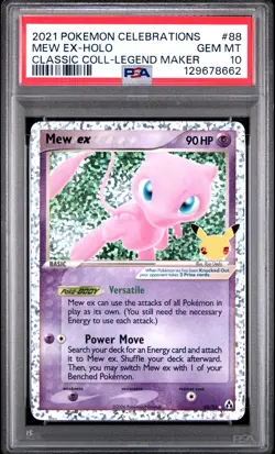 2021 POKEMON CELEBRATIONS CLASSIC COLL #88 MEW EX-HOLO PSA 10 - Image 1