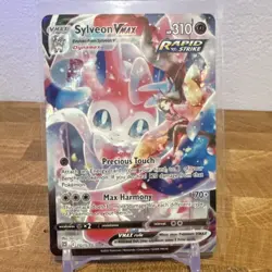 Pokemon Sylveon VMAX TG15/TG30 Full Art Holo Ultra Rare Rapid Strike 310 HP - Image 1