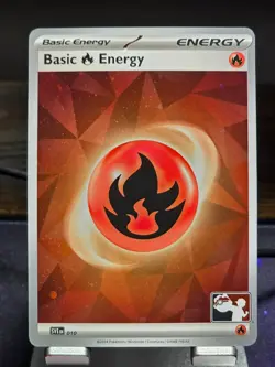Pokemon - Basic Energy (FIRE) 010 Cosmo Holo - Prize Pack Series Seven - Image 1