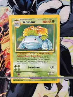 Venusaur 15/102 Pokemon TCG Base Set Holo Rare - Image 1