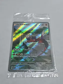 SEALED Pokemon Koraidon SVP 014 Scarlet & Violet ETB Holo Black Star Promo - Image 1