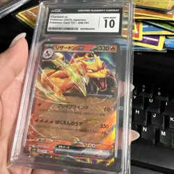 2023 Pokemon 151 SV2A JP Charizard EX 006/165 Graded CGC 10 GEM MINT - Image 3