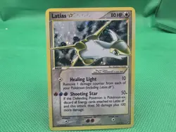 Pokemon TCG Ex Deoxys 105/107 Latias Gold Star Holo Good Condition - Image 1