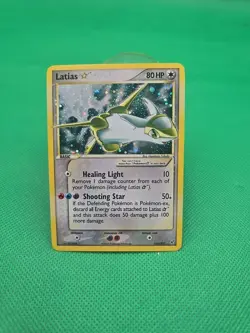 Pokemon TCG Ex Deoxys 105/107 Latias Gold Star Holo Good Condition - Image 5