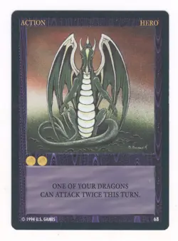 ***HERO*** Battle Action card #68 - WYVERN CCG Limited Edition Rare-2 - LP - Image 1