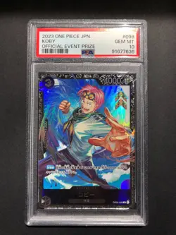 PSA 10 One Piece Card Koby Flagship Battle best 8 OP02-098 Promo Bandai Japanese - Image 1