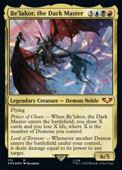 Near Mint x 1 Be'lakor, the Dark Master - Foil Commander: Warhammer 40,000 - Image 1
