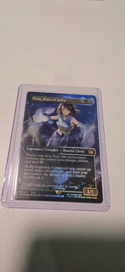 Yuna, Hope of Spira (Borderless) (Chocobo Track Foil) Final Fantasy Magic MTG - Image 1