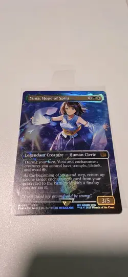 Yuna, Hope of Spira (Borderless) (Chocobo Track Foil) Final Fantasy Magic MTG - Image 2