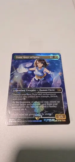 Yuna, Hope of Spira (Borderless) (Chocobo Track Foil) Final Fantasy Magic MTG - Image 3