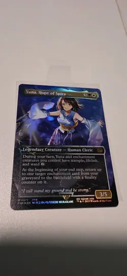 Yuna, Hope of Spira (Borderless) (Chocobo Track Foil) Final Fantasy Magic MTG - Image 4