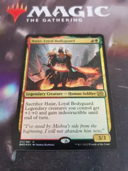 Mtg. 2x Hajar, Loyal Bodyguard. Foil. The Brothers War. Pack Fresh - Image 1