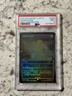 Gilded Lotus FOIL (SLD 0909) PSA 9 MINT (MTG Final Fantasy Secret Lair 2025) - Image 1