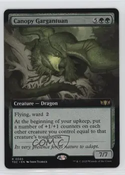 Canopy Gargantuan (Extended Art) Magic: Tarkir: Dragonstorm Commander TDC #0085 - Image 1